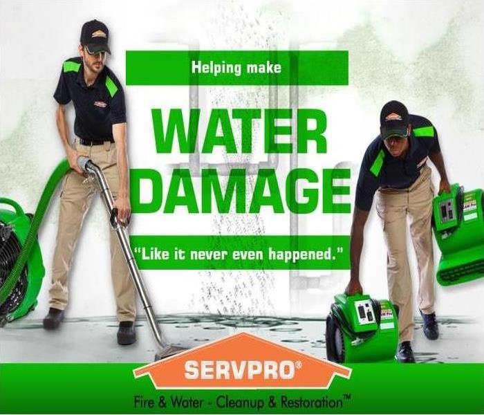 "Like it never even happened." - image of SERVPRO technicians