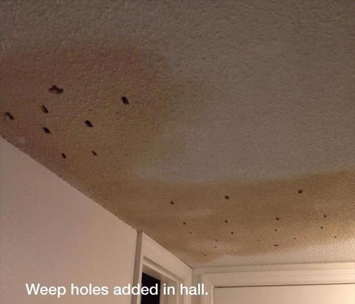 Water damage ceiling